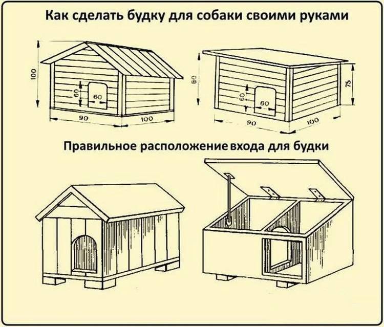 Собачья конура своими руками чертежи