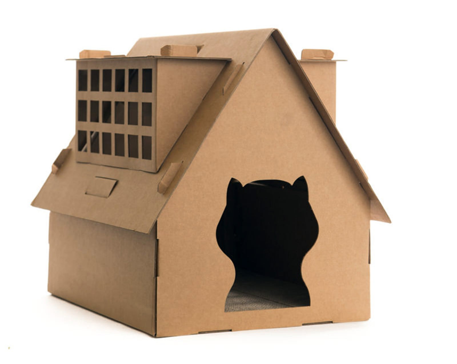 Домики для кошек из картонных коробок. Домик игровой для кошек №1, 420х340х316, картон. Картонные домики для котов. Картонный домик для кошки. Домик для кошки из картона.