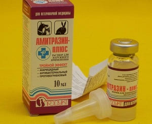 Раствор Амитразин от клеща демодекс для собак и кошек
