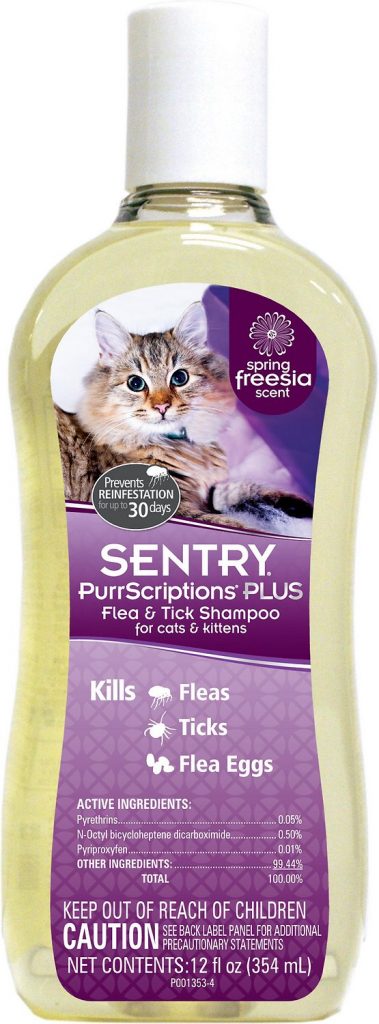 sentry purrscription plus shampoo flea treatment