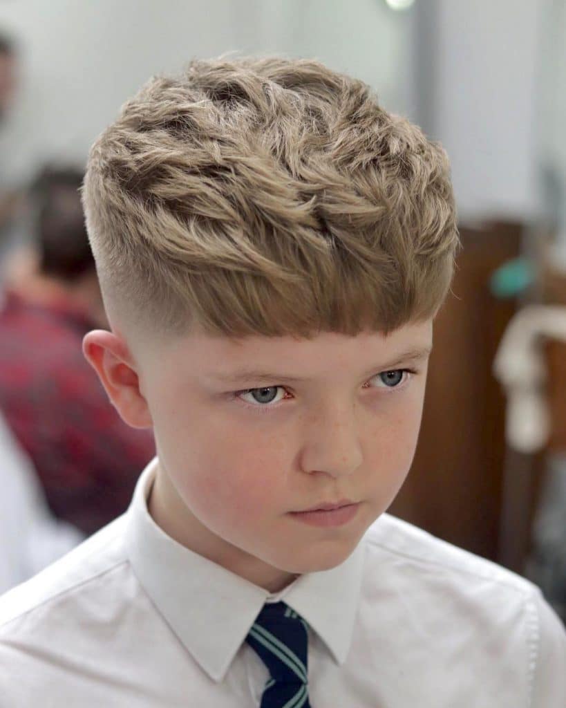 Textured Haircut For Boys